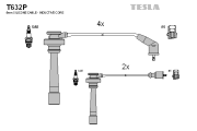 T632P Sada kabelů pro zapalování TESLA