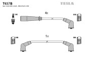 T637B Sada kabelů pro zapalování TESLA