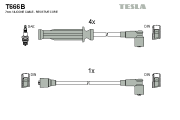 T666B TESLA sada zapaľovacích káblov T666B TESLA