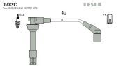 T782C Sada kabelů pro zapalování TESLA