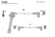 T849B TESLA sada zapaľovacích káblov T849B TESLA