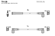 T912B Sada kabelů pro zapalování TESLA