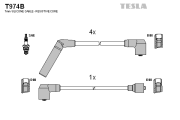 T974B Sada kabelů pro zapalování TESLA