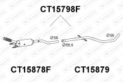 CT15798F Filtr pevnych castic, vyfukovy system VENEPORTE