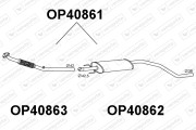 OP40861 Predni tlumic vyfuku VENEPORTE