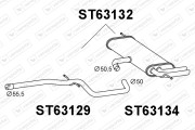 ST63132 Zadní tlumič výfuku VENEPORTE