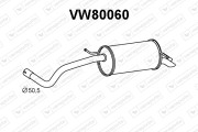 VW80060 Zadní tlumič výfuku VENEPORTE