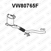 VW80765F Filtr pevnych castic, vyfukovy system VENEPORTE