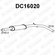 DC16020 Střední tlumič výfuku VENEPORTE