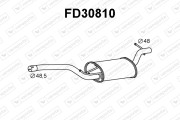 FD30810 VENEPORTE stredný tlmič výfuku FD30810 VENEPORTE