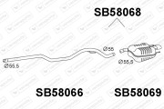 SB58068 VENEPORTE koncový tlmič výfuku SB58068 VENEPORTE
