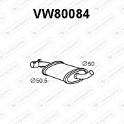 VW80084 Střední tlumič výfuku VENEPORTE