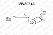 VW80343 Zadní tlumič výfuku VENEPORTE