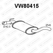 VW80415 Predni tlumic vyfuku VENEPORTE