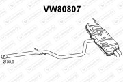 VW80807 Zadní tlumič výfuku VENEPORTE