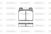 P1023.20 Sada brzdových destiček, kotoučová brzda WOKING