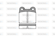 P1073.20 Sada brzdových destiček, kotoučová brzda WOKING