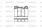 P1113.30 WOKING sada brzdových platničiek kotúčovej brzdy P1113.30 WOKING