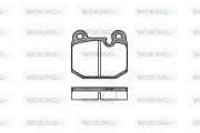 P1143.10 Sada brzdových destiček, kotoučová brzda WOKING