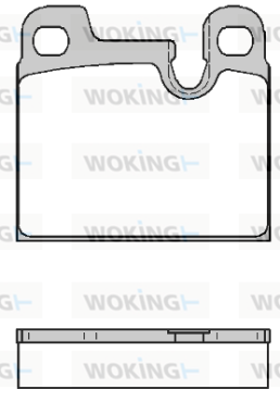 P1153.00 WOKING sada brzdových platničiek kotúčovej brzdy P1153.00 WOKING