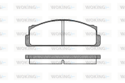 P1223.20 Sada brzdových destiček, kotoučová brzda WOKING