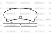 P1263.02 Sada brzdových destiček, kotoučová brzda WOKING