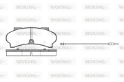 P1263.12 WOKING sada brzdových platničiek kotúčovej brzdy P1263.12 WOKING