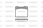 P1393.30 Sada brzdových destiček, kotoučová brzda WOKING