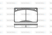 P1423.30 Sada brzdových destiček, kotoučová brzda WOKING