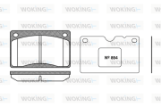 P1423.50 WOKING sada brzdových platničiek kotúčovej brzdy P1423.50 WOKING
