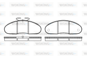 P1483.00 WOKING sada brzdových platničiek kotúčovej brzdy P1483.00 WOKING