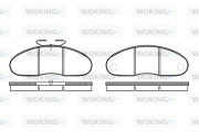 P1483.10 Sada brzdových destiček, kotoučová brzda WOKING