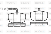 P1563.12 Sada brzdových destiček, kotoučová brzda WOKING