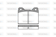 P1813.00 WOKING sada brzdových platničiek kotúčovej brzdy P1813.00 WOKING