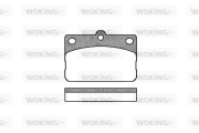 P1923.00 WOKING sada brzdových platničiek kotúčovej brzdy P1923.00 WOKING