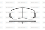 P1943.00 Sada brzdových destiček, kotoučová brzda WOKING