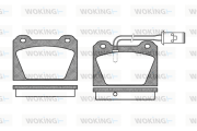 P0233.02 Sada brzdových destiček, kotoučová brzda WOKING