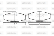 P0293.02 Sada brzdových destiček, kotoučová brzda WOKING