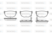 P0513.02 Sada brzdových destiček, kotoučová brzda WOKING
