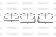 P0523.02 Sada brzdových destiček, kotoučová brzda WOKING