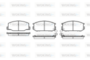 P0523.12 WOKING sada brzdových platničiek kotúčovej brzdy P0523.12 WOKING
