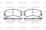 P0913.04 Sada brzdových destiček, kotoučová brzda WOKING