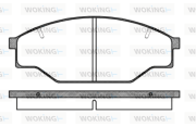 P0973.10 Sada brzdových destiček, kotoučová brzda WOKING
