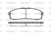 P0993.10 Sada brzdových destiček, kotoučová brzda WOKING