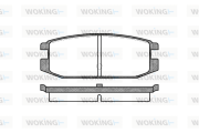 P3173.00 WOKING sada brzdových platničiek kotúčovej brzdy P3173.00 WOKING