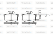 P3513.01 Sada brzdových destiček, kotoučová brzda WOKING