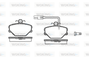 P3643.12 Sada brzdových destiček, kotoučová brzda WOKING
