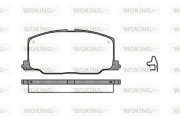 P3683.04 Sada brzdových destiček, kotoučová brzda WOKING