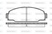 P3743.00 WOKING sada brzdových platničiek kotúčovej brzdy P3743.00 WOKING