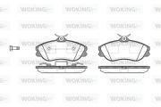 P3763.20 WOKING sada brzdových platničiek kotúčovej brzdy P3763.20 WOKING